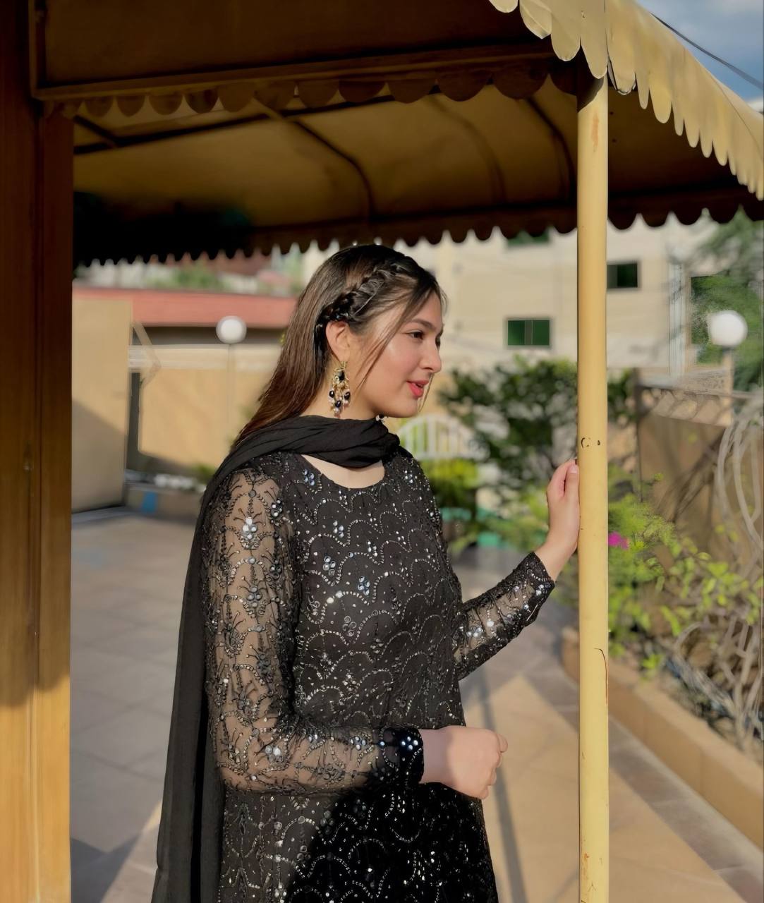 Designer Anarkali Suit is luxury clothing Considered to be high quality Made by Thread-Sequins Embroidery.