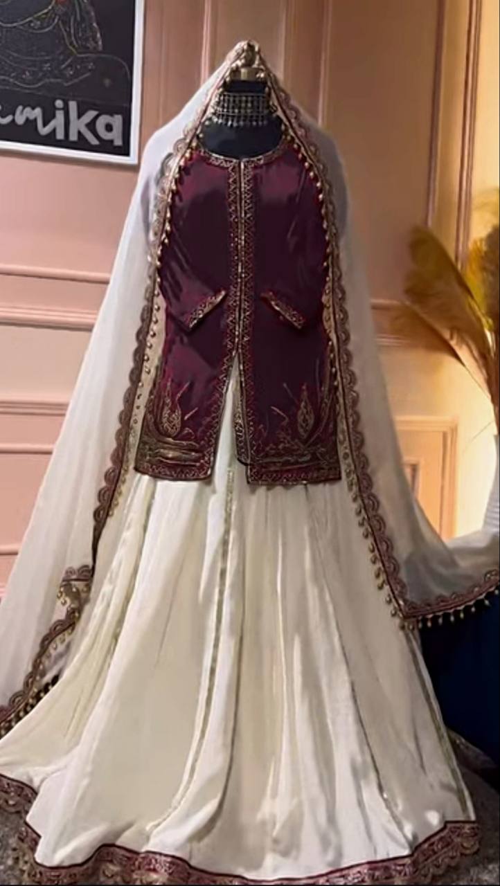 Designer Lehenga Set – Fully Stitched &amp; Party Ready!
