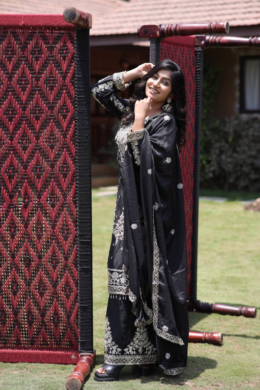 Pure Faux gorgette Silk Fabric With Micro silk inner