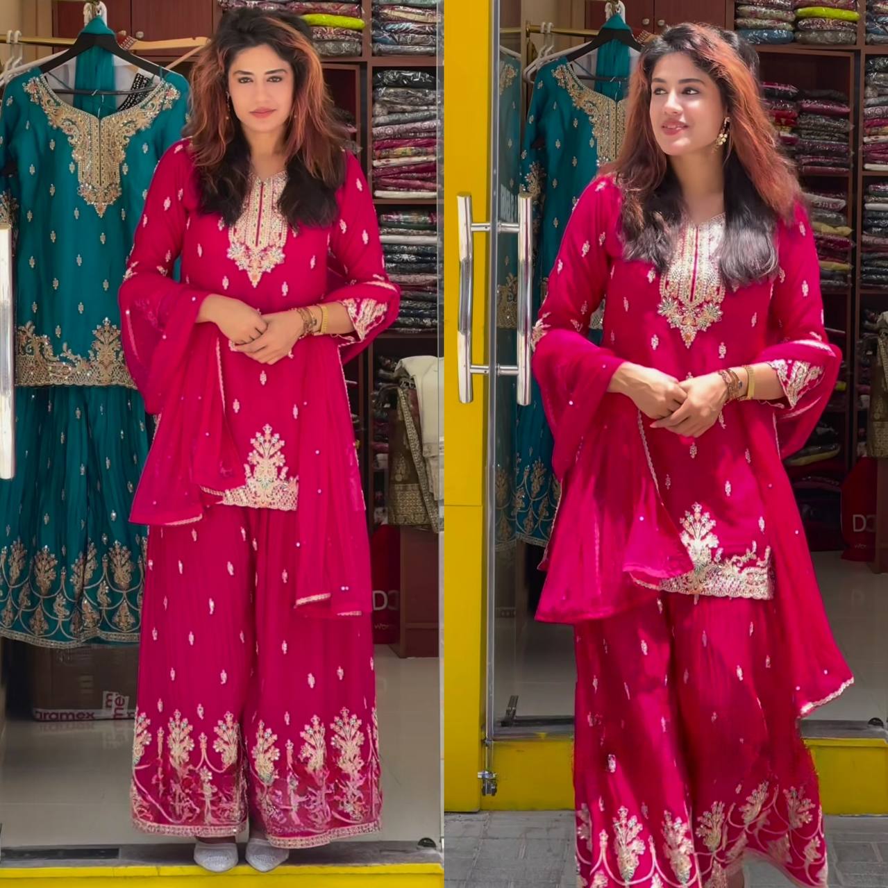 💥*Launching New Designer Party Wear Look Top , Sharara Plazzo  and Dupatta*👌❤️