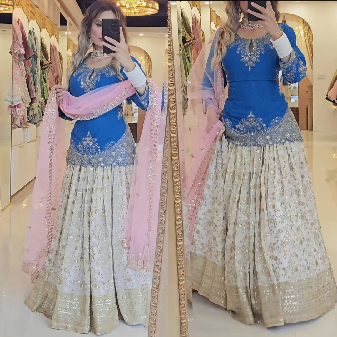 *Presenting New  Đěsigner Lehenga -Top In New Fancy Style*👌💕