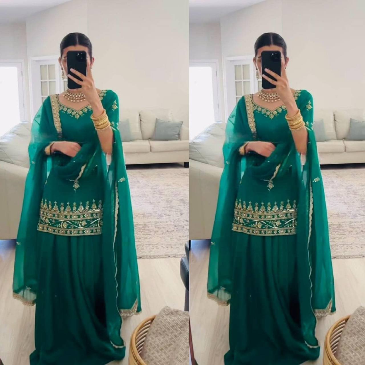 Launching New Designer Party Wear Look Top , Lehenga  and Dupatta