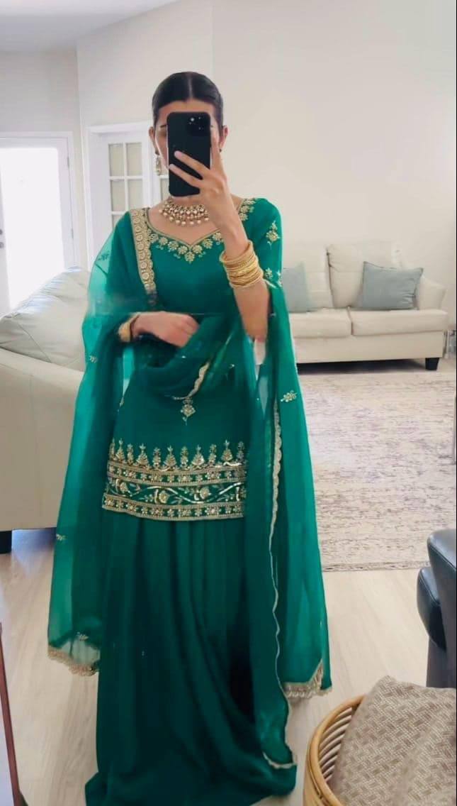 Launching New Designer Party Wear Look Top , Lehenga  and Dupatta