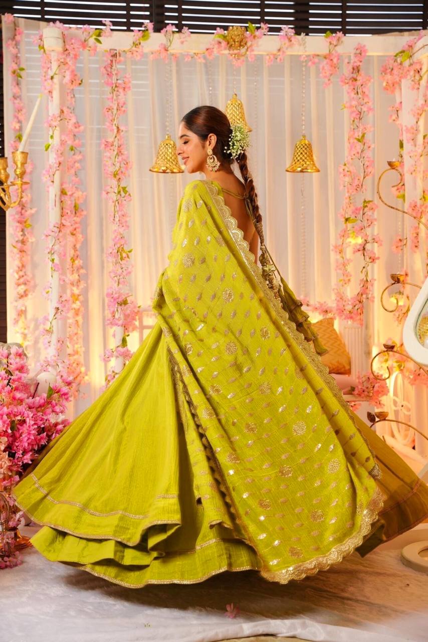 Designer Anarkali Suit is luxury clothing Considered to be high quality Made by Thread-Sequins Embroidery.