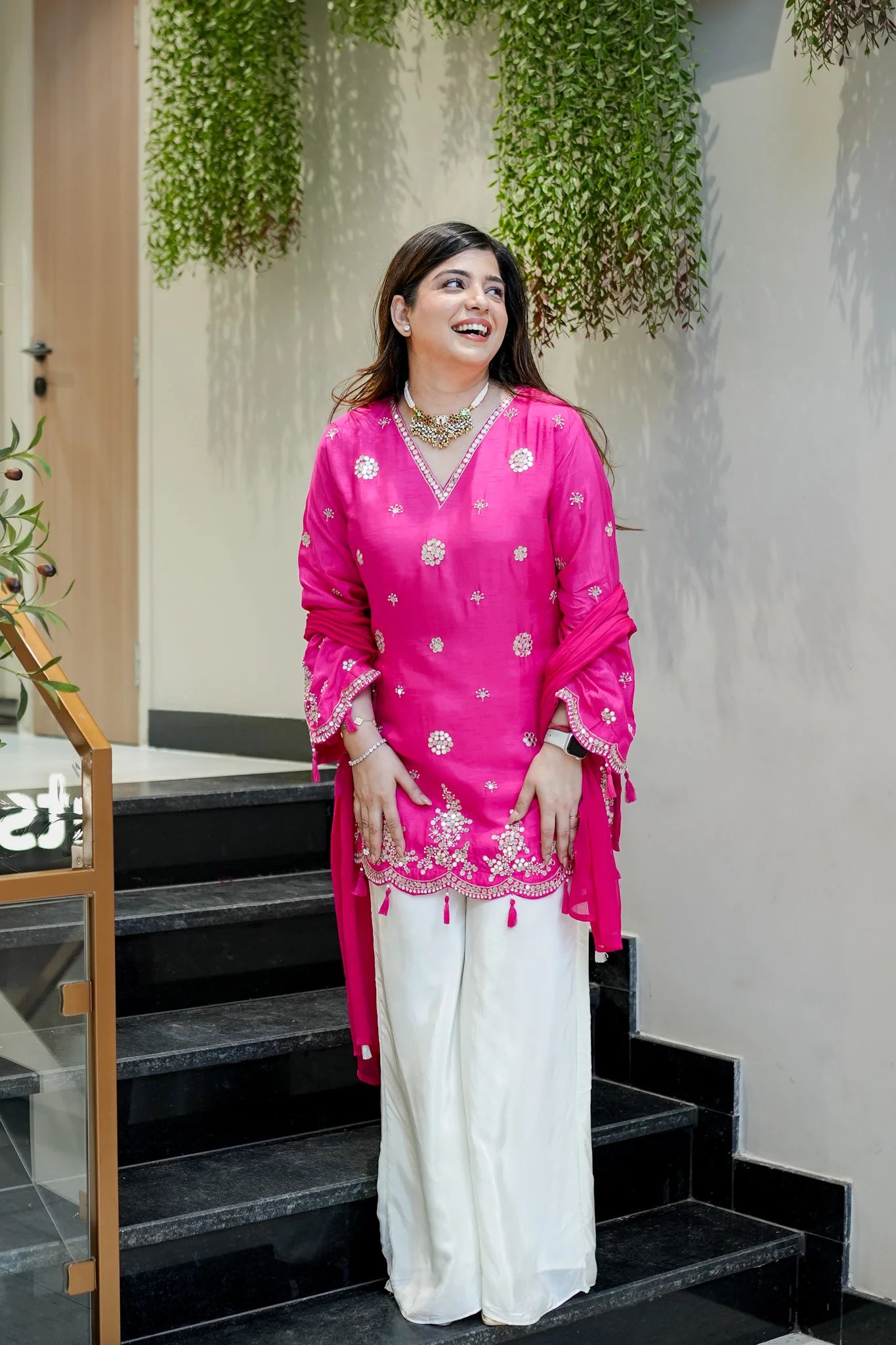 Saiyaara Designer Mirror Work Palazzo Set