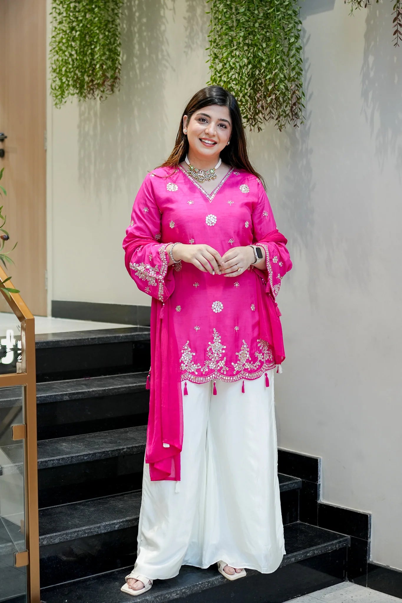 Saiyaara Designer Mirror Work Palazzo Set