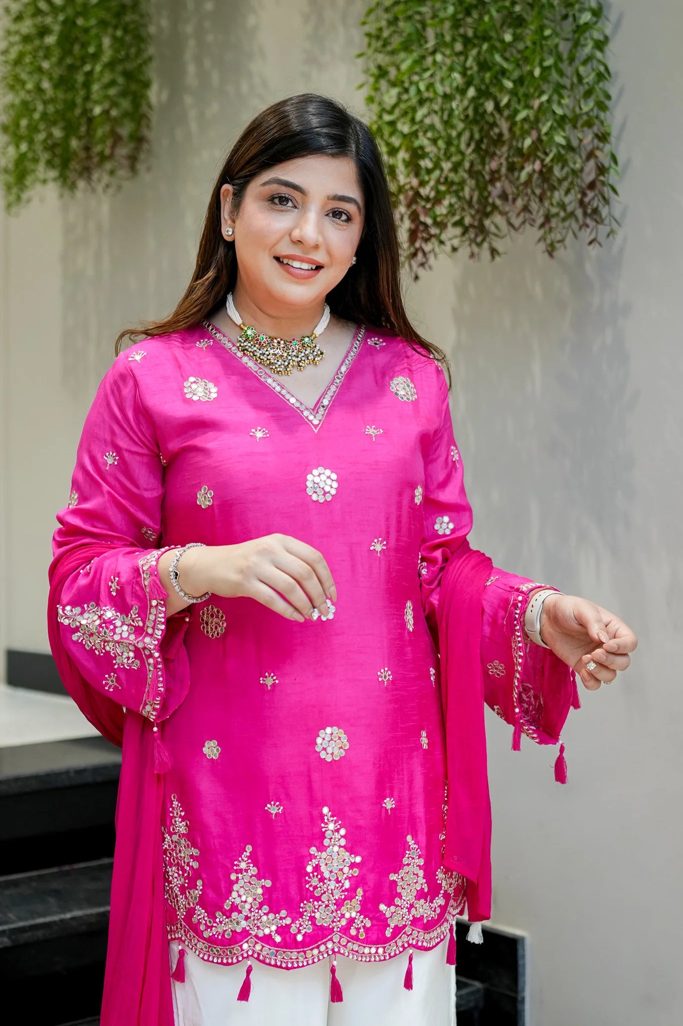 Saiyaara Designer Mirror Work Palazzo Set