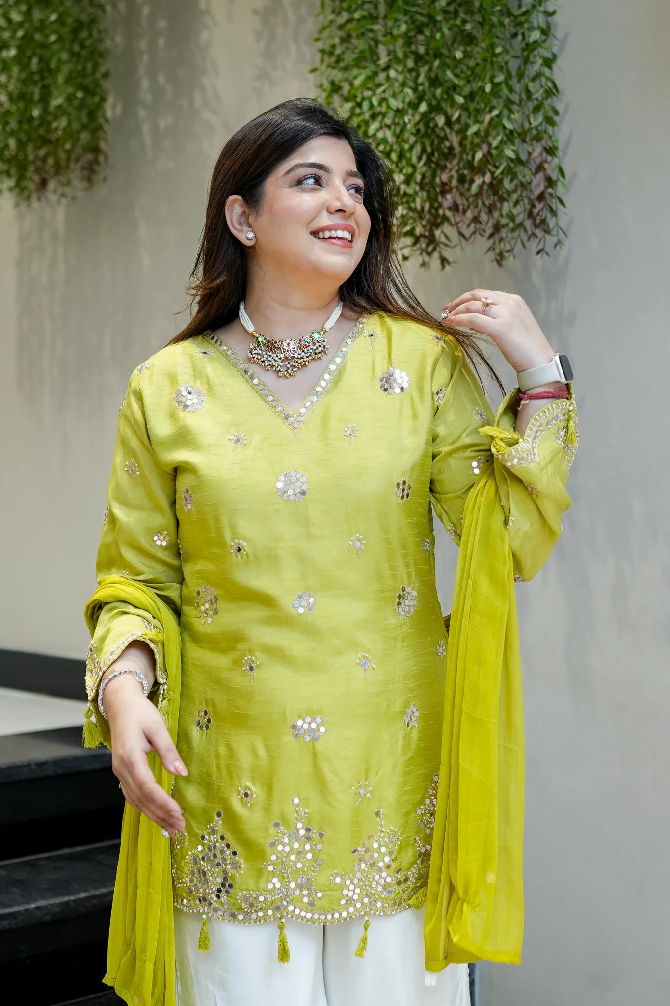 Saiyaara Designer Mirror Work Palazzo Set