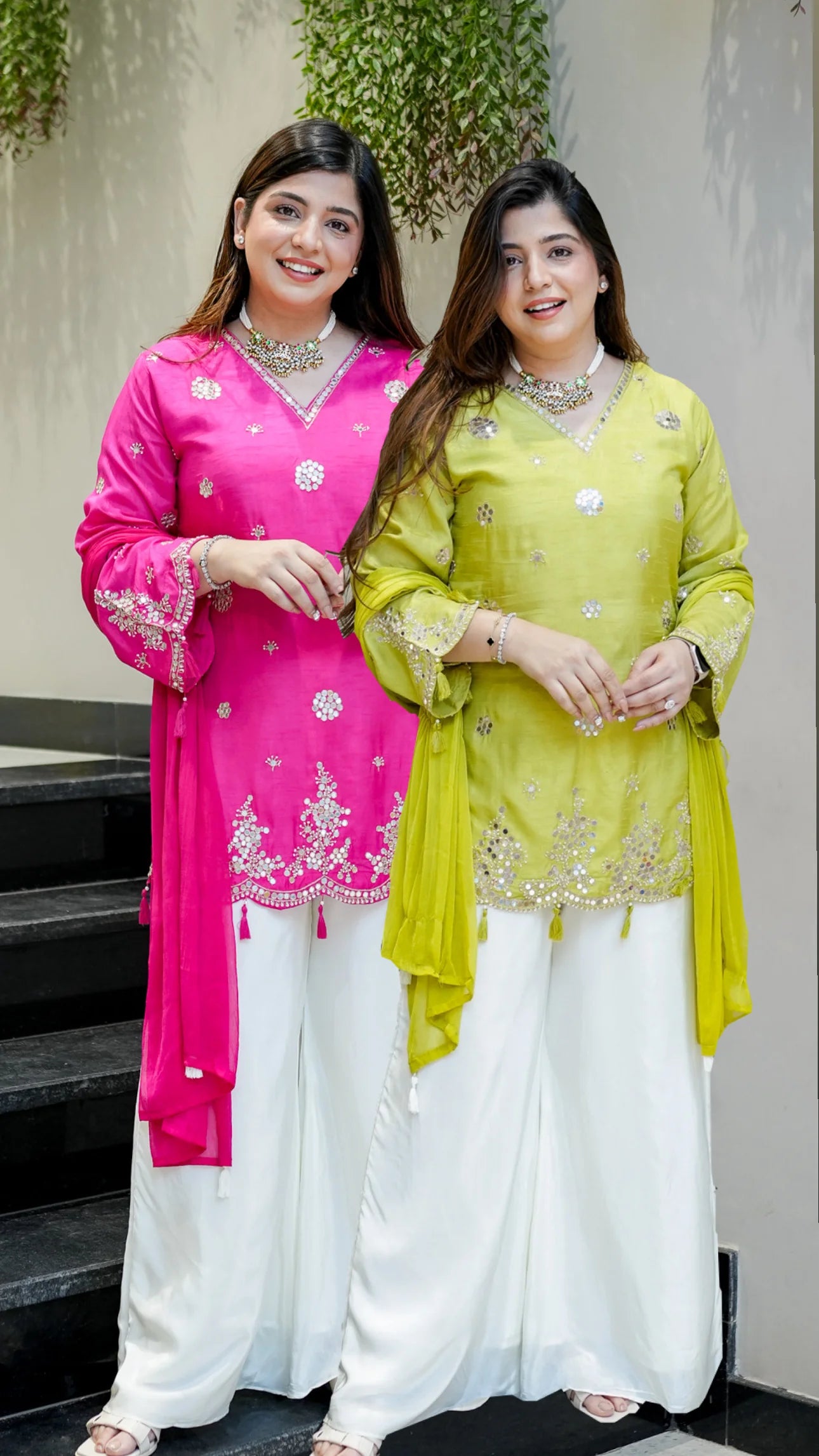Saiyaara Designer Mirror Work Palazzo Set