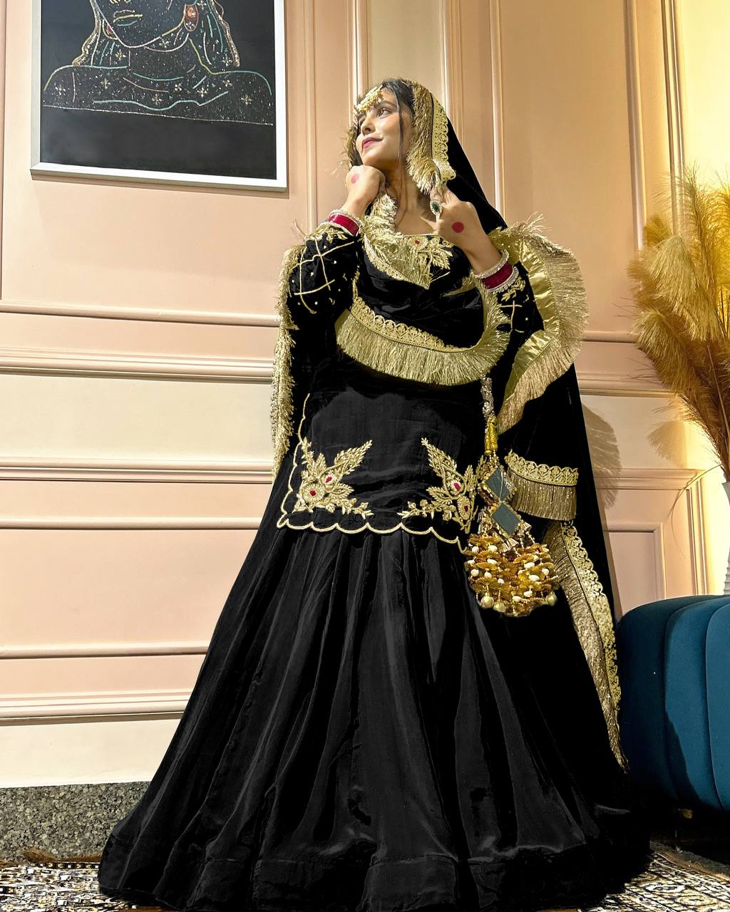 Elegant Handwork + Zari Detailing