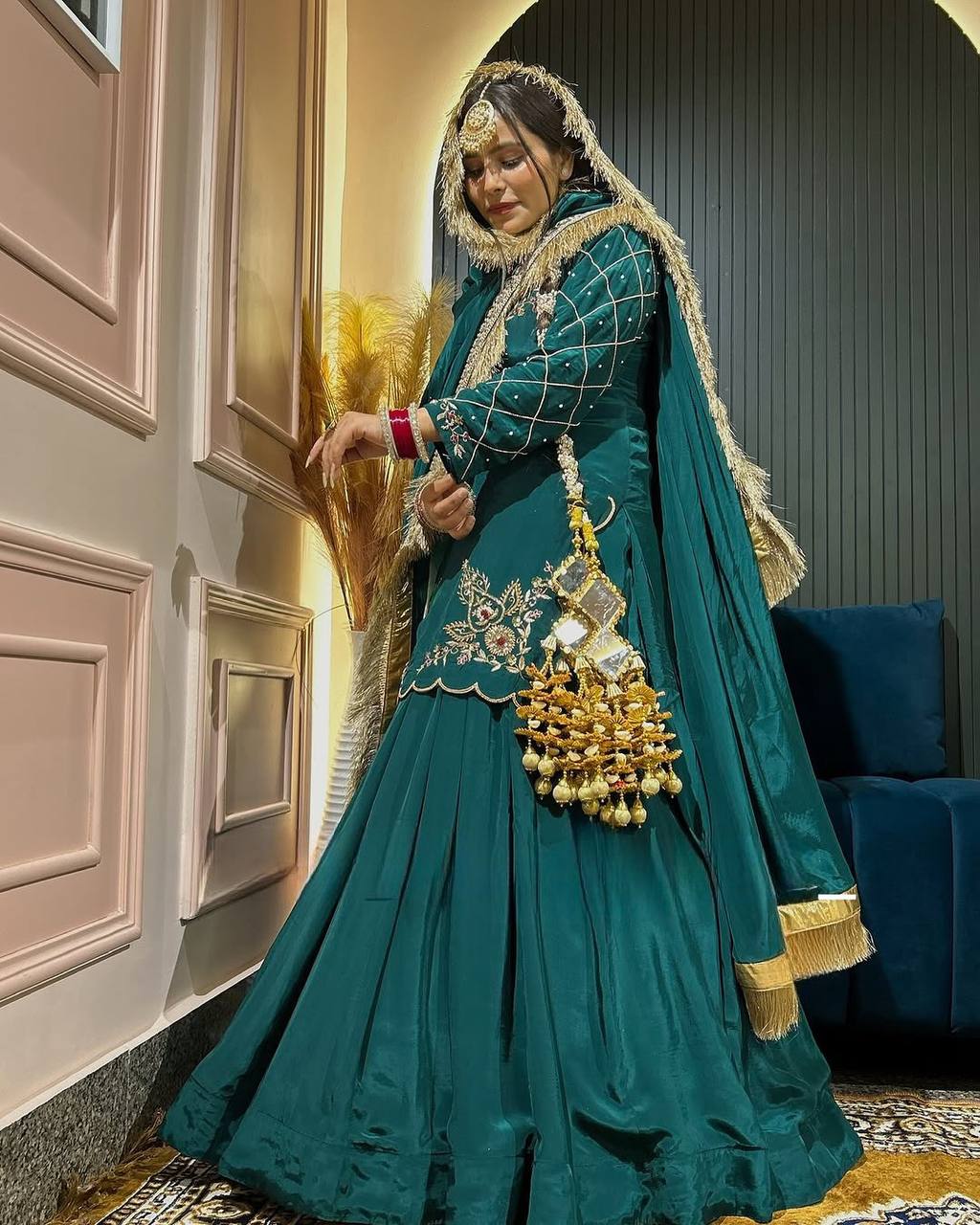 Elegant Handwork + Zari Detailing