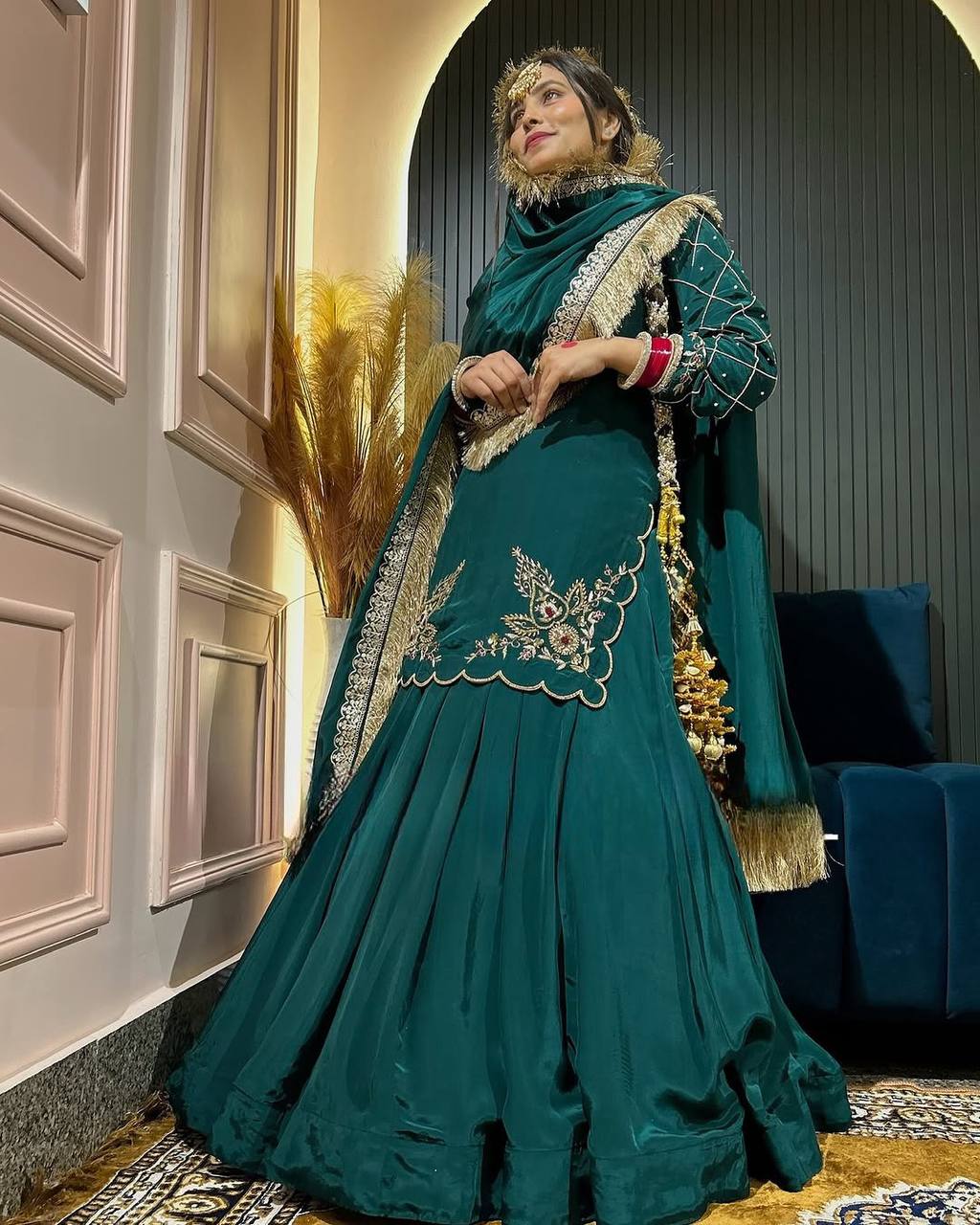 Elegant Handwork + Zari Detailing