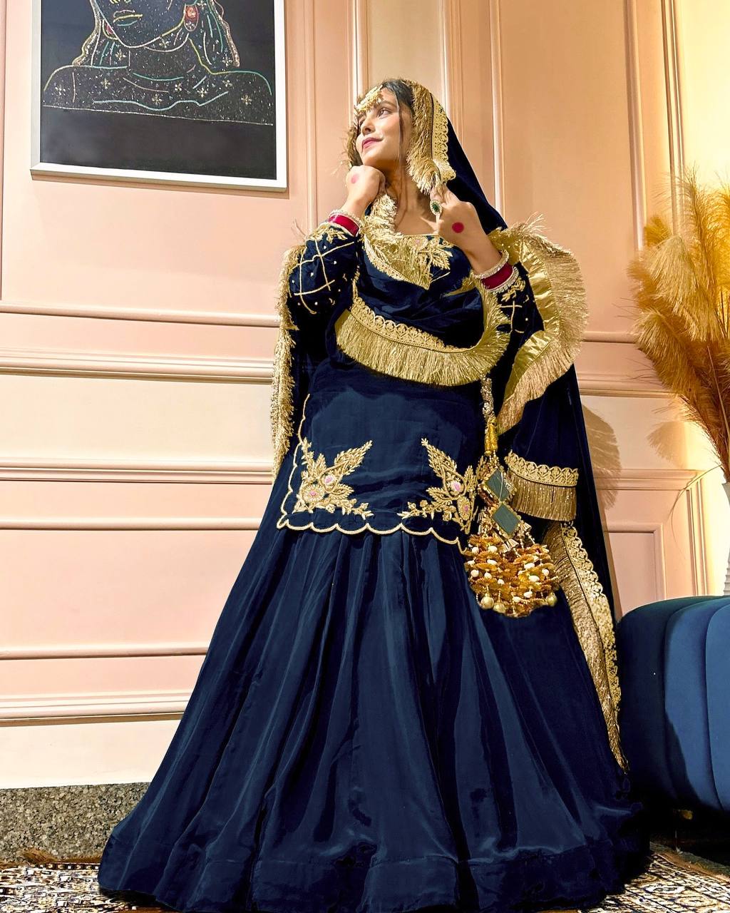 Elegant Handwork + Zari Detailing
