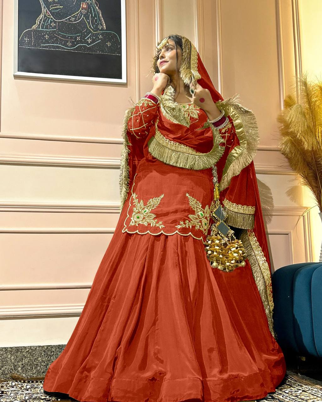 Elegant Handwork + Zari Detailing