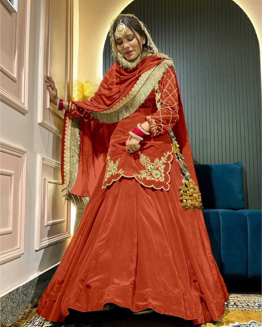 Elegant Handwork + Zari Detailing
