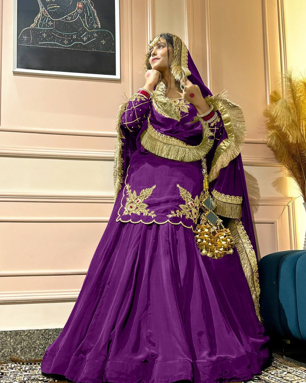 Elegant Handwork + Zari Detailing
