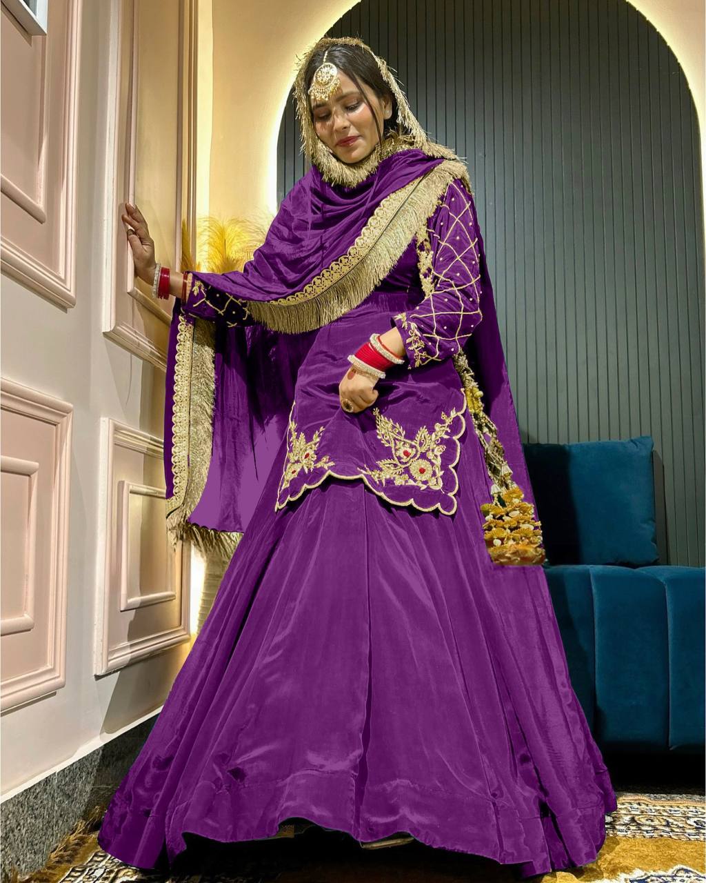 Elegant Handwork + Zari Detailing