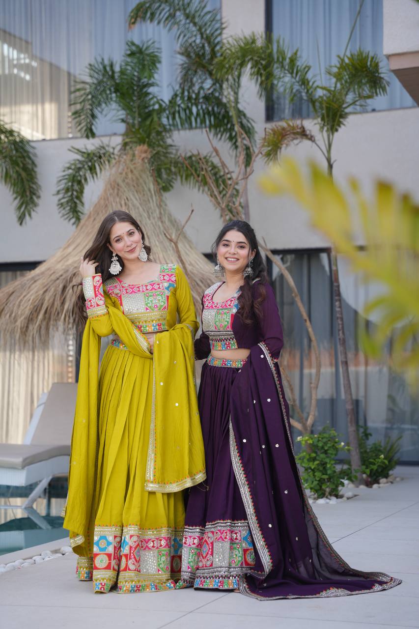 Real Modeling Lehenga Set – Party Wear with Dupatta