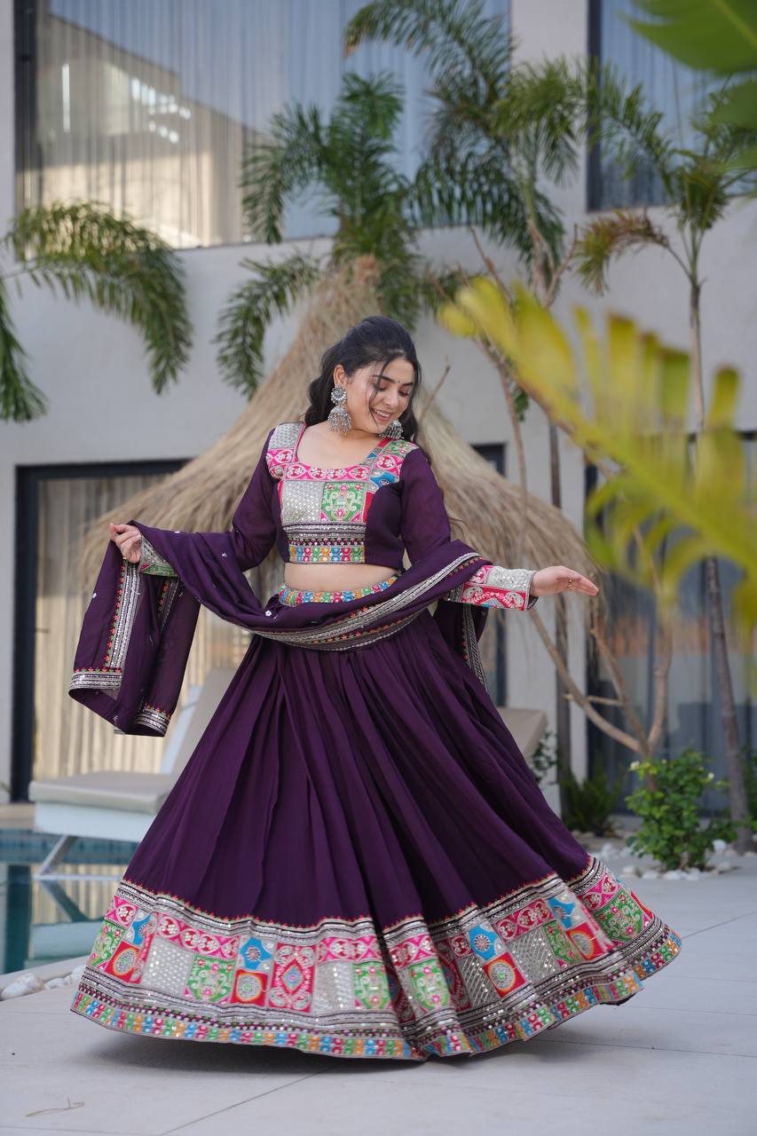 Real Modeling Lehenga Set – Party Wear with Dupatta