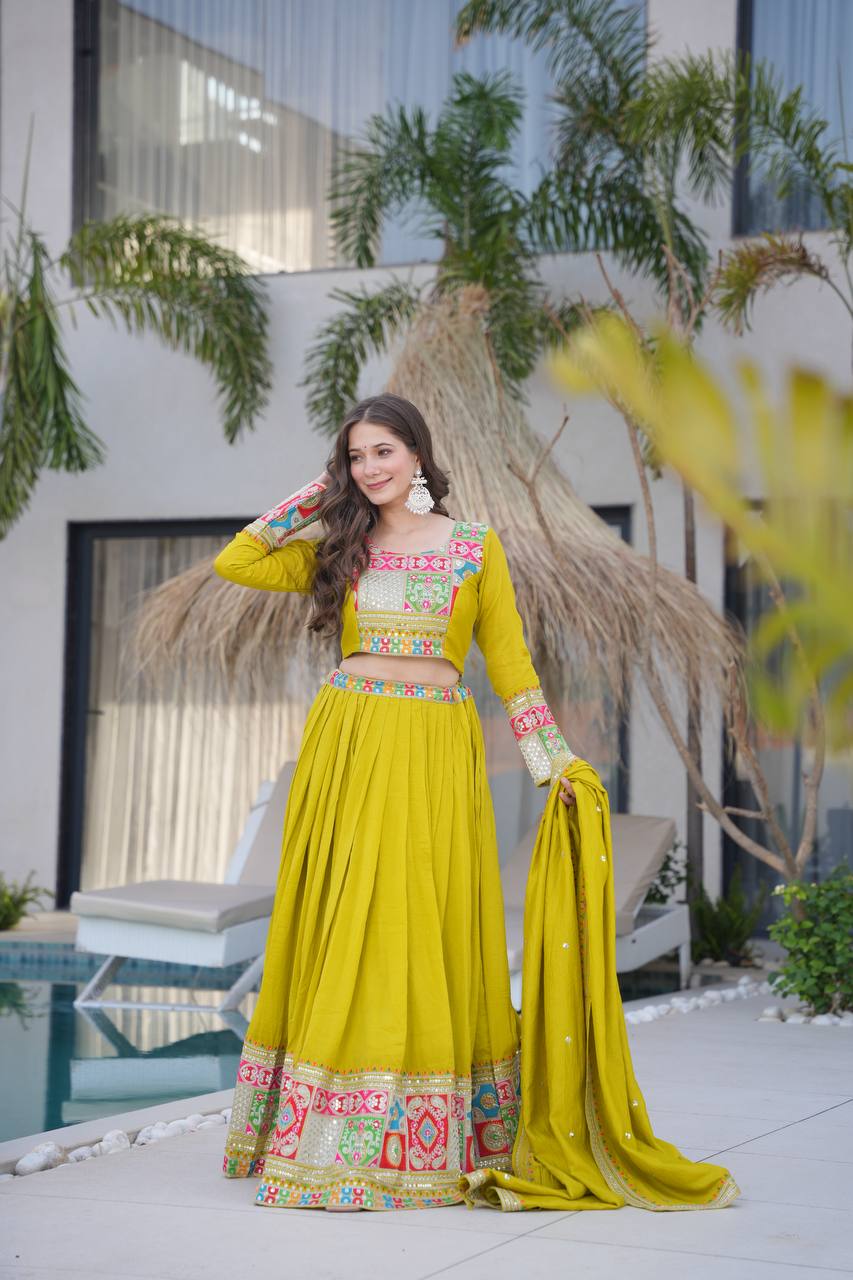 Real Modeling Lehenga Set – Party Wear with Dupatta