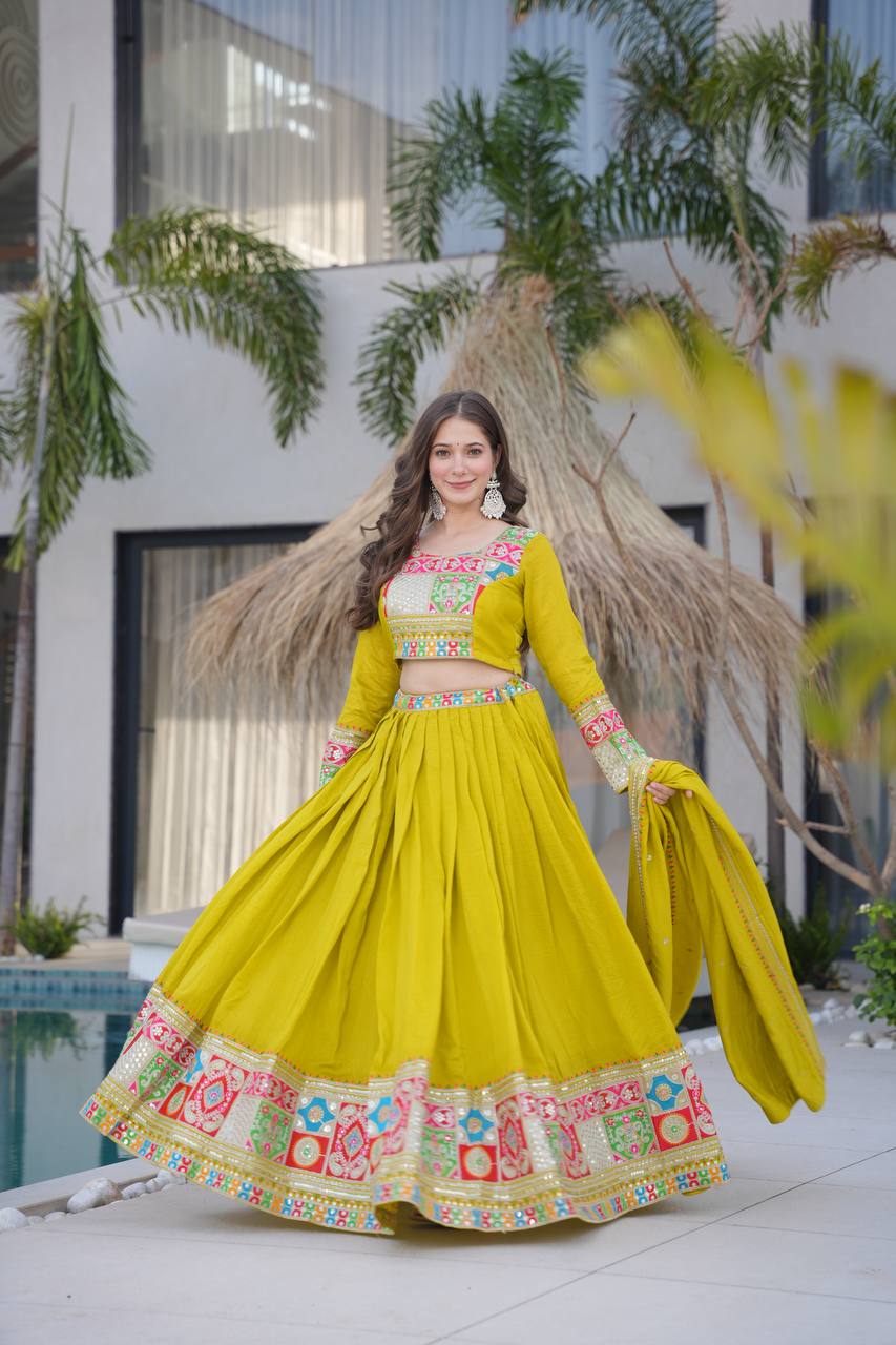 Real Modeling Lehenga Set – Party Wear with Dupatta