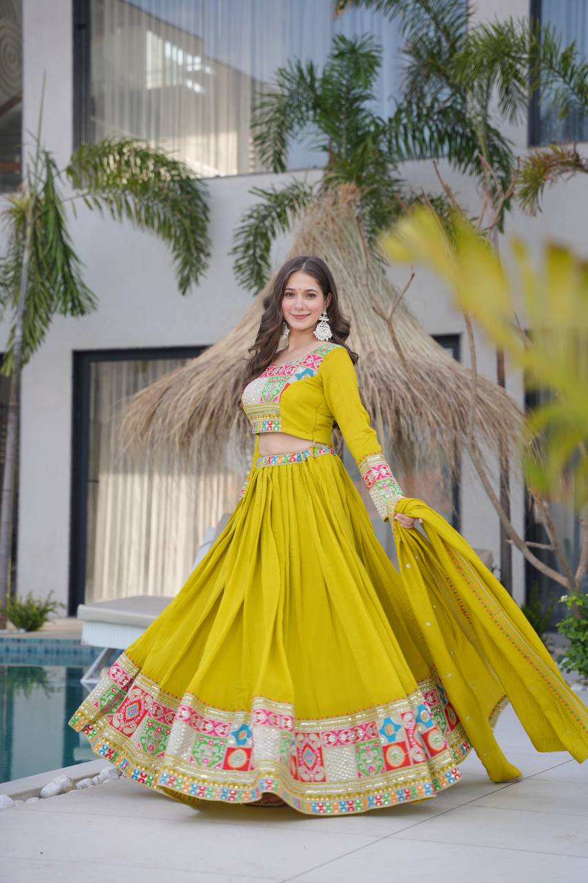 Real Modeling Lehenga Set – Party Wear with Dupatta