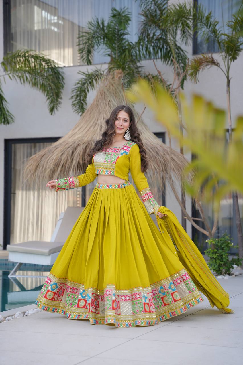 Real Modeling Lehenga Set – Party Wear with Dupatta