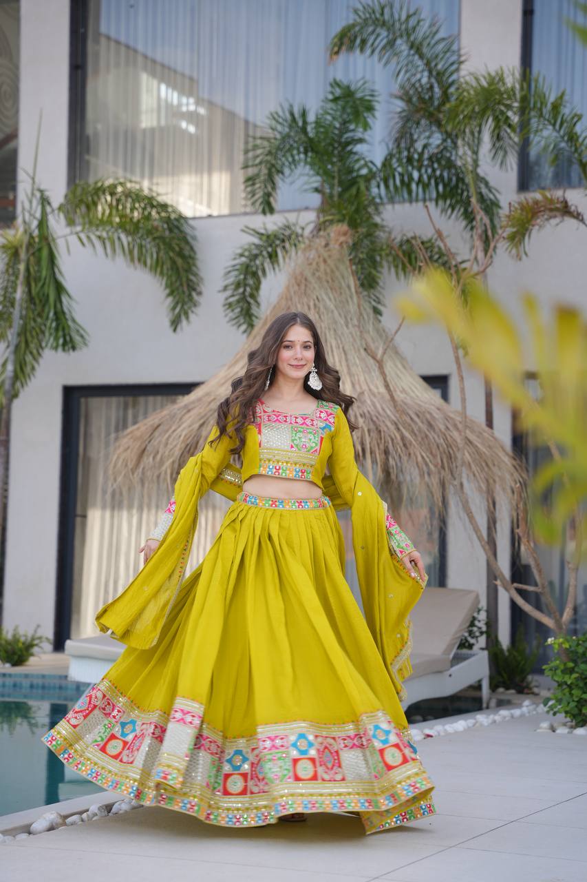Real Modeling Lehenga Set – Party Wear with Dupatta