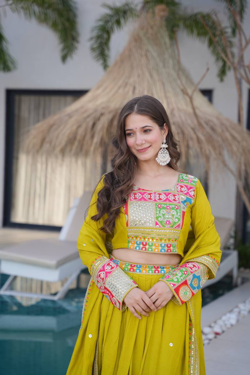Real Modeling Lehenga Set – Party Wear with Dupatta