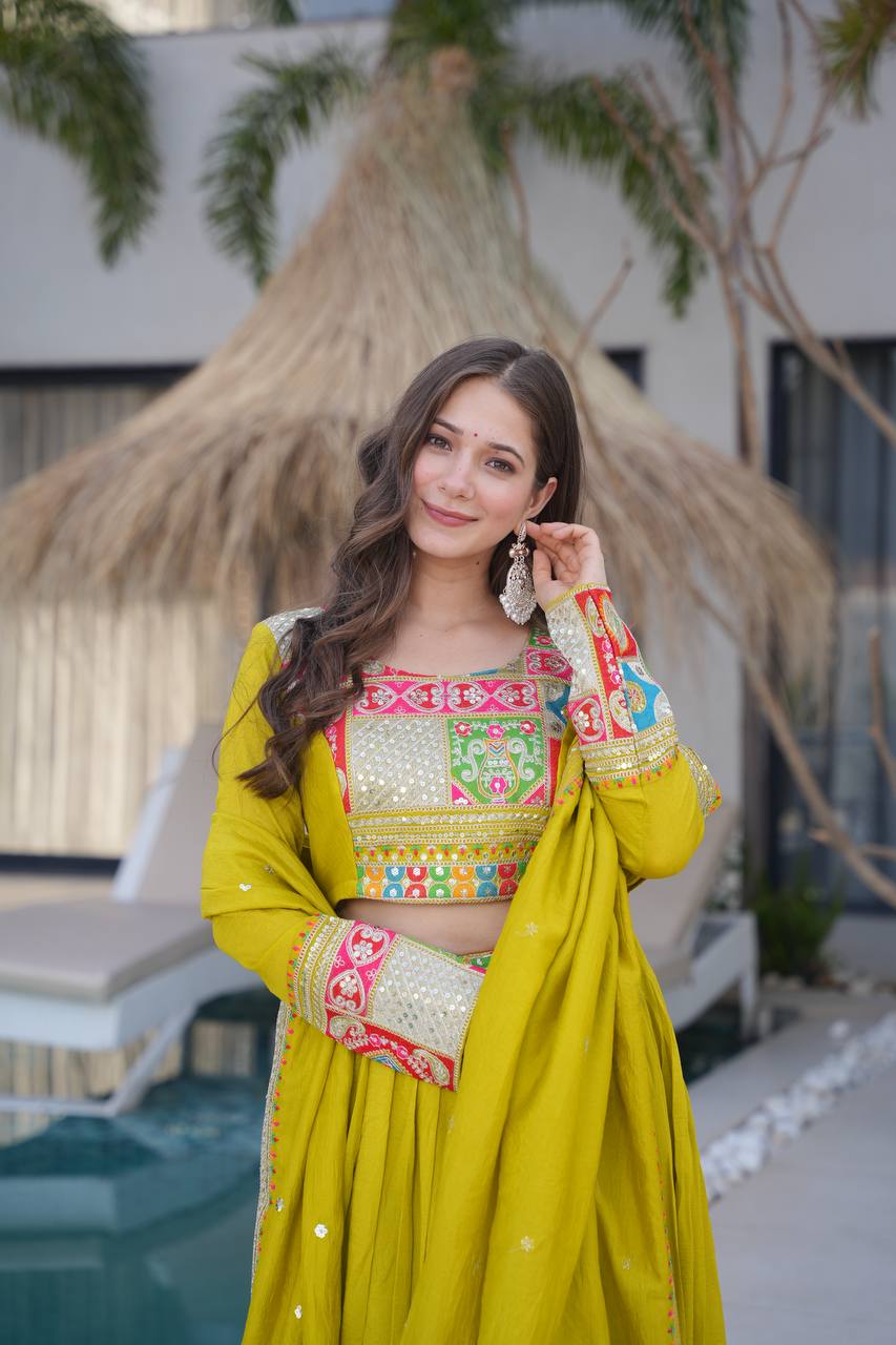 Real Modeling Lehenga Set – Party Wear with Dupatta