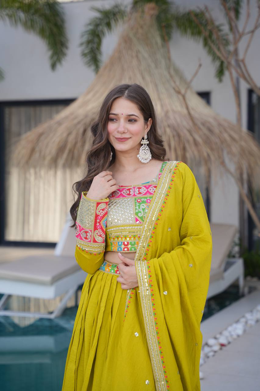 Real Modeling Lehenga Set – Party Wear with Dupatta