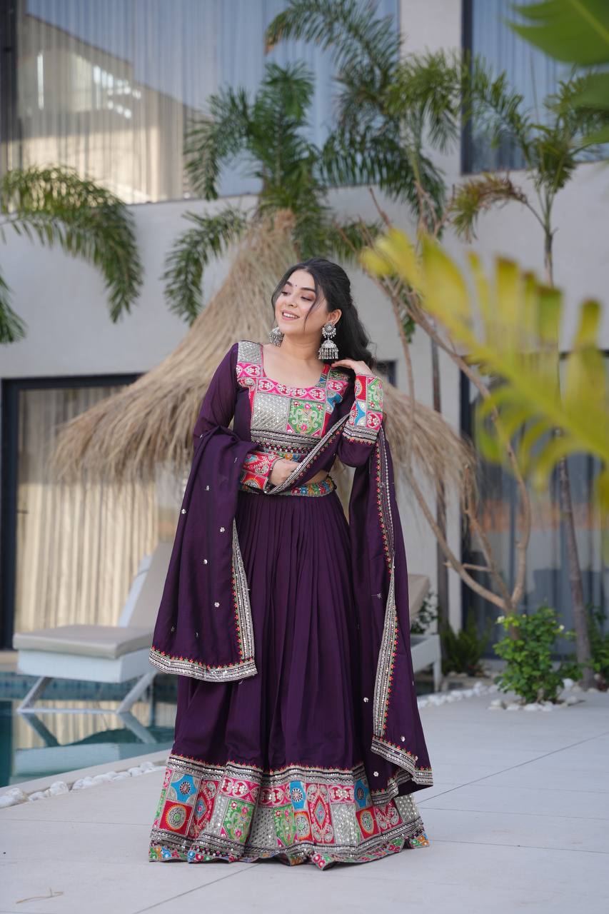 Real Modeling Lehenga Set – Party Wear with Dupatta