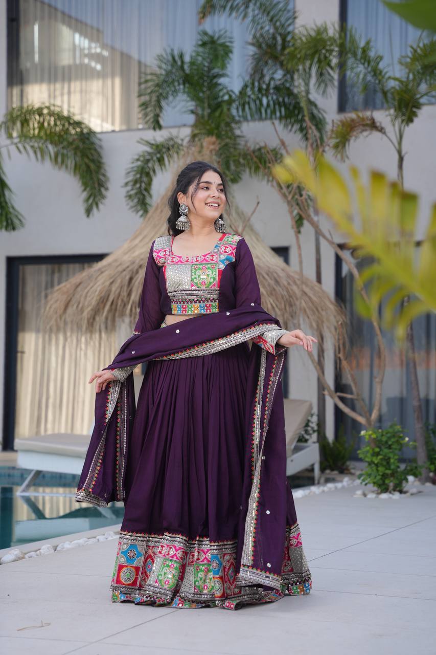 Real Modeling Lehenga Set – Party Wear with Dupatta