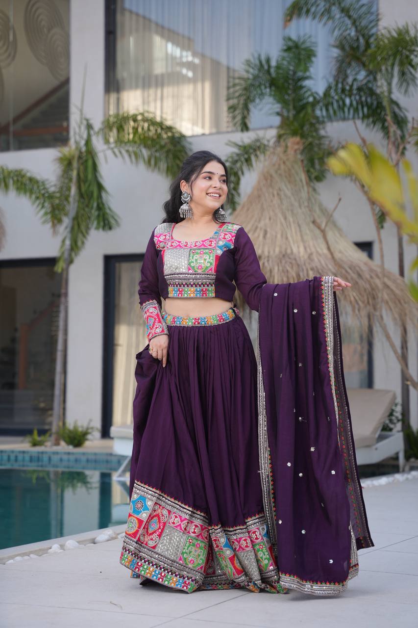 Real Modeling Lehenga Set – Party Wear with Dupatta