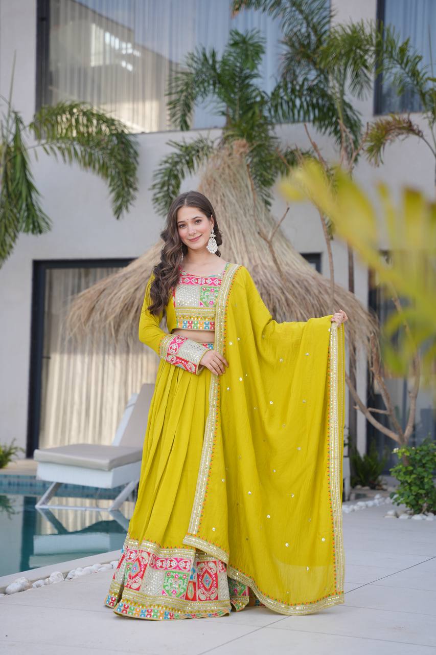 Real Modeling Lehenga Set – Party Wear with Dupatta