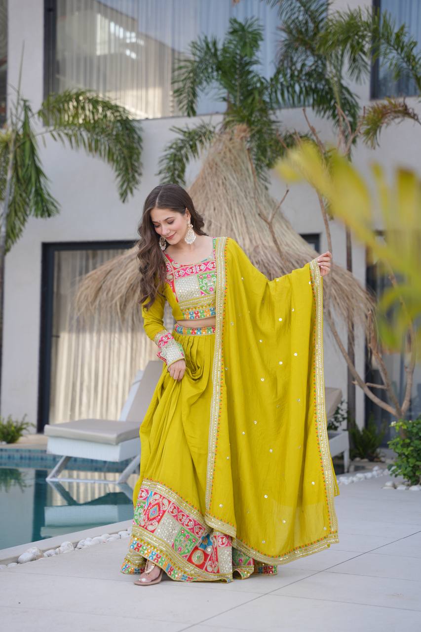 Real Modeling Lehenga Set – Party Wear with Dupatta