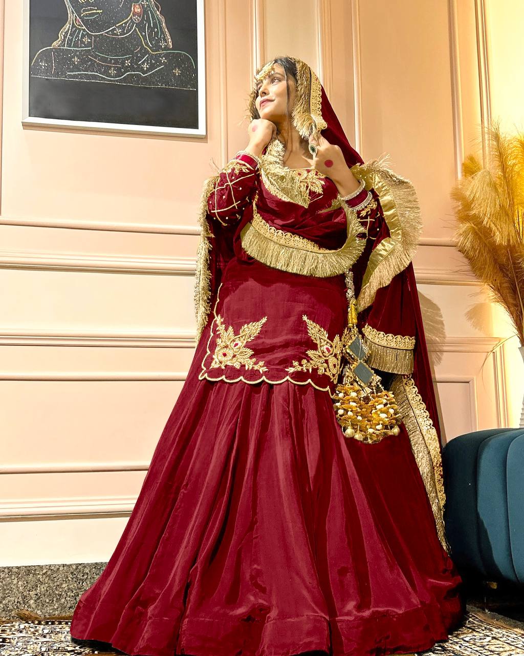 Elegant Handwork + Zari Detailing