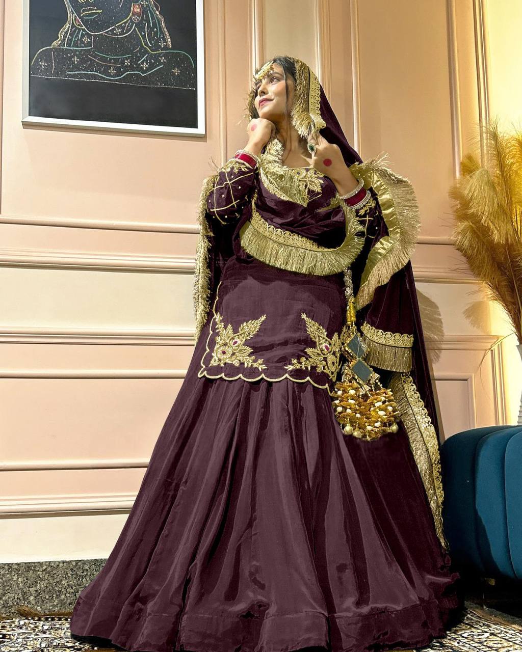 Elegant Handwork + Zari Detailing