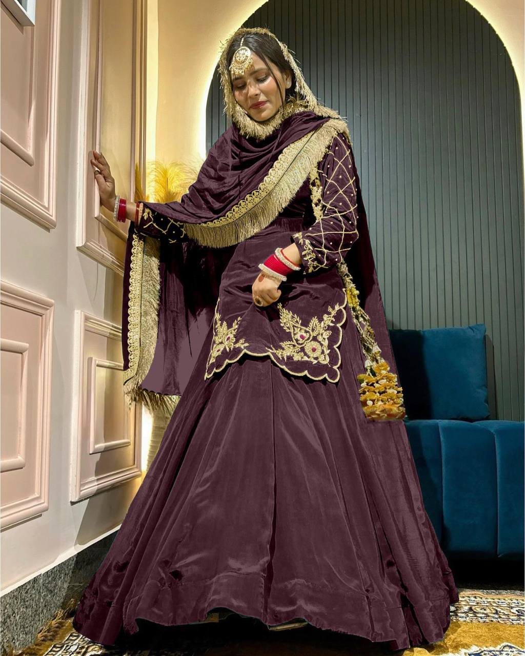 Elegant Handwork + Zari Detailing