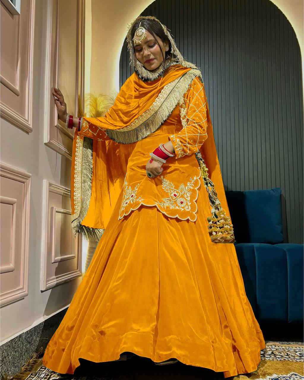 Elegant Handwork + Zari Detailing