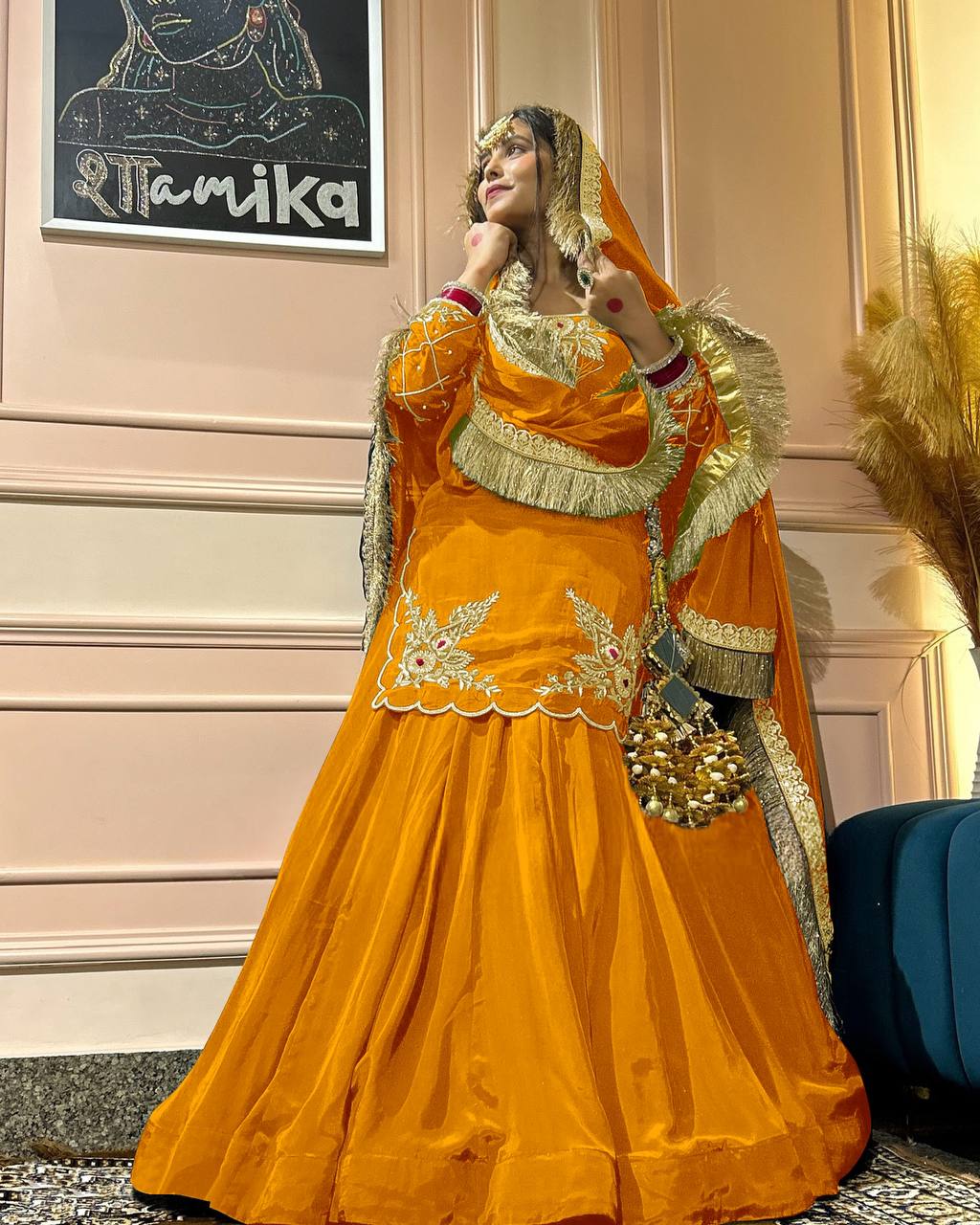 Elegant Handwork + Zari Detailing